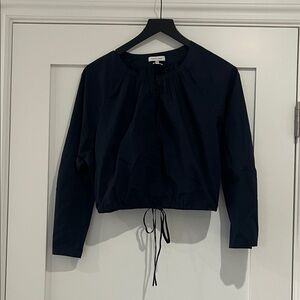 Rebecca Taylor Poplin Cropped Top